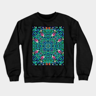 3D Glass Rainbow Mandala no.1 Crewneck Sweatshirt